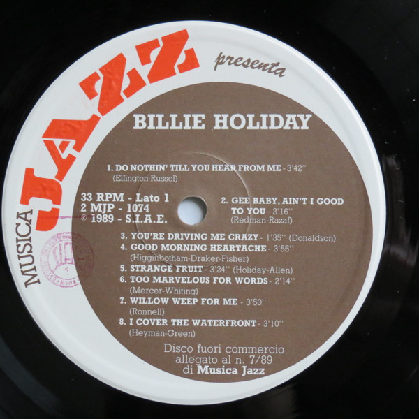 Billie Holiday - Lady Del Jazz | Musica Jazz (2 MJP 1074) - 3