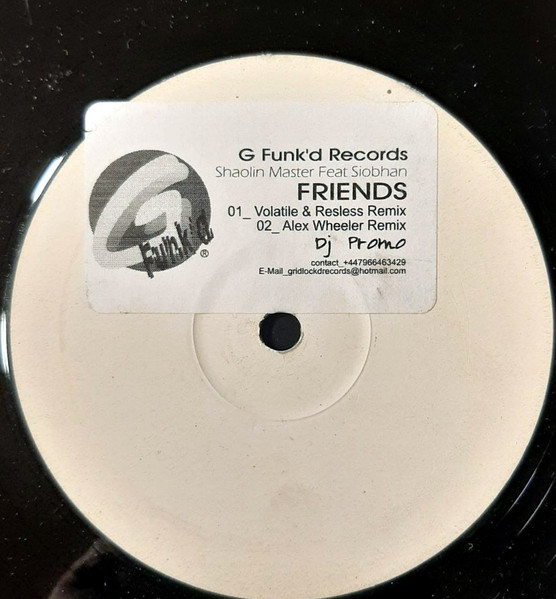 Shaolin Master Feat. Siobhan - Friends | G Funk'd (G006) - main
