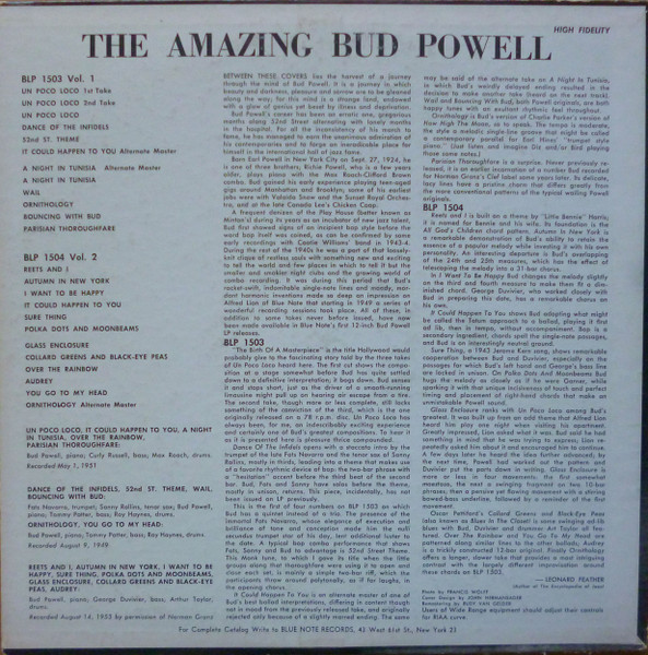 Bud Powell - The Amazing Bud Powell, Volume 2 | Blue Note (BLP 1504) - 2