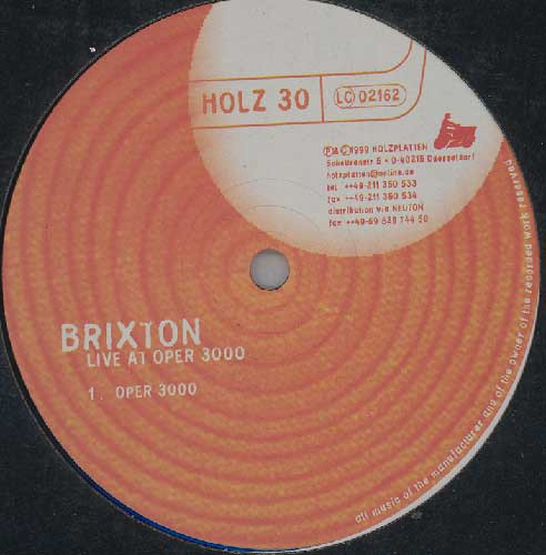 Brixton - Live At Oper 3000 | Holzplatten (HOLZ 30)