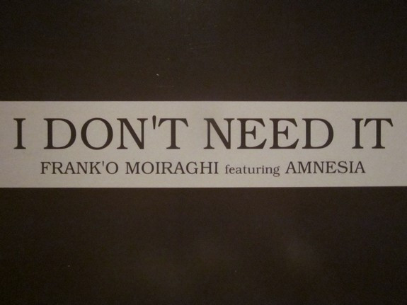 Frank 'O Moiraghi - I Don't Need It | Reshape (RESHAPE 035)