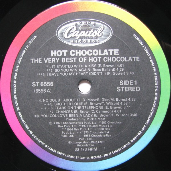 Hot Chocolate - The Very Best Of Hot Chocolate | Capitol Records (ST 6556) - 3 Hot Chocolate - The Very Best Of Hot Chocolate | Capitol Records (ST 6556) - 3