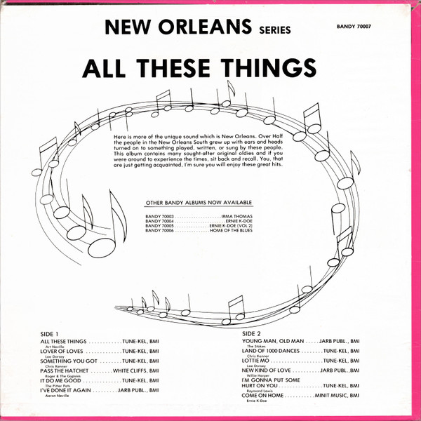 Various - All These Things | Bandy Records (70007) - 2 Various - All These Things | Bandy Records (70007) - 2