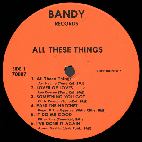 Various - All These Things | Bandy Records (70007) - 3 Various - All These Things | Bandy Records (70007) - 3
