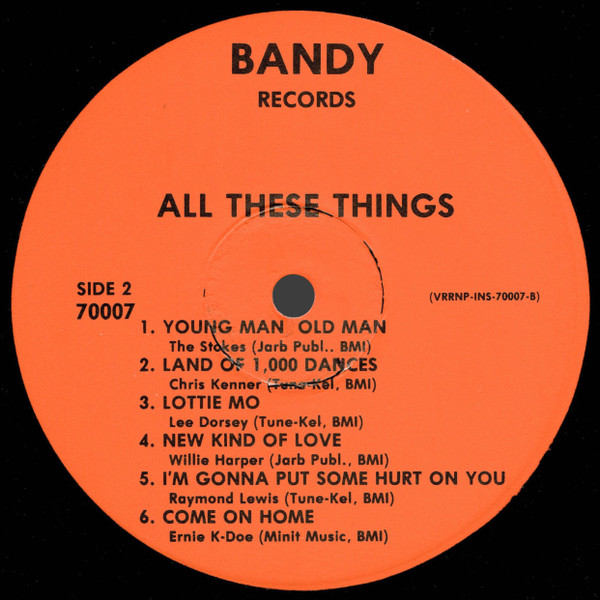 Various - All These Things | Bandy Records (70007) - 4 Various - All These Things | Bandy Records (70007) - 4