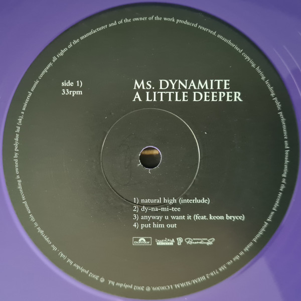 Ms. Dynamite - A Little Deeper | Polydor (358 718-1) - 4