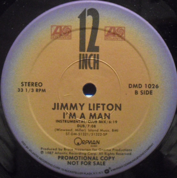 Jimmy Lifton - I'm A Man | Atlantic (DMD 1026)