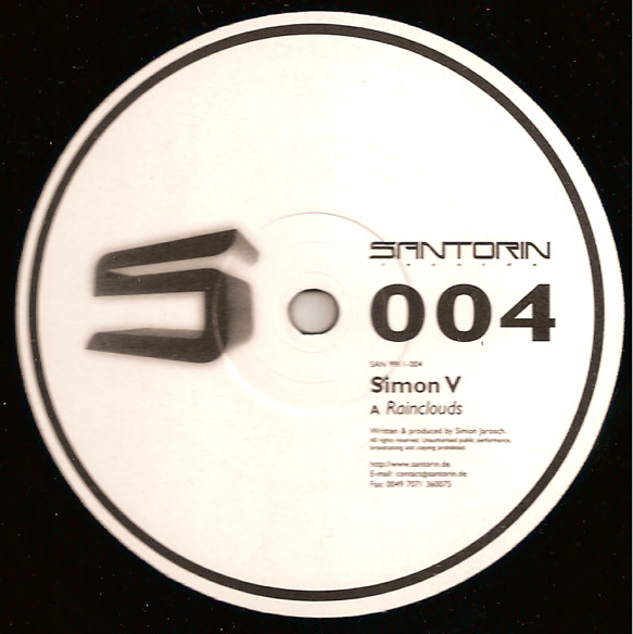 Simon V - Rainclouds / Fruity | Santorin (SAN 9911-004) - main