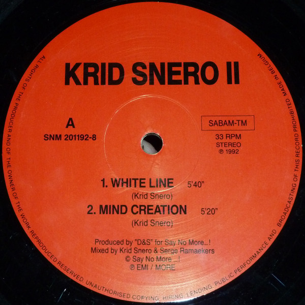 Krid Snero - II | Say No More (SNM 201192-8)