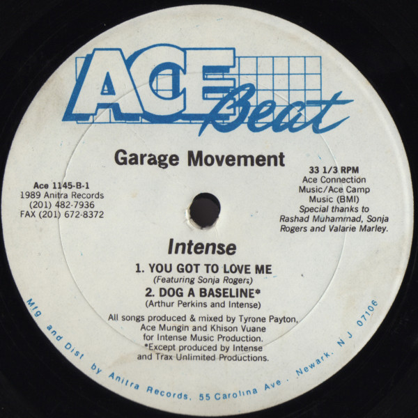 Intense - Garage Movement EP | Ace Beat Records (Ace 1145) - 2