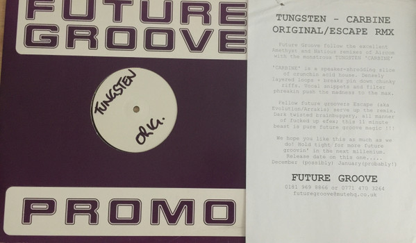 Tungsten - Carbine | Future Groove (12FGR 003) - 3 Tungsten - Carbine | Future Groove (12FGR 003) - 3