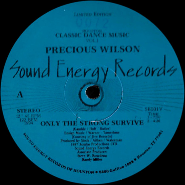 Precious Wilson / Pamala Stanley - Classic Dance Music Vol. 1 | Sound Energy Records (SE001V)