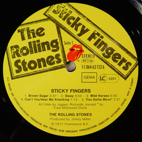 The Rolling Stones - Sticky Fingers | Rolling Stones Records (1C 064-63 152) - 3