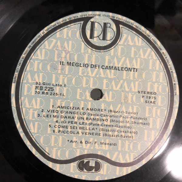 I Camaleonti - Il Meglio Dei Camaleonti | Record Bazaar (RB 225) - 3 I Camaleonti - Il Meglio Dei Camaleonti | Record Bazaar (RB 225) - 3