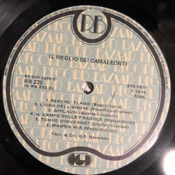 I Camaleonti - Il Meglio Dei Camaleonti | Record Bazaar (RB 225) - 2 I Camaleonti - Il Meglio Dei Camaleonti | Record Bazaar (RB 225) - 2