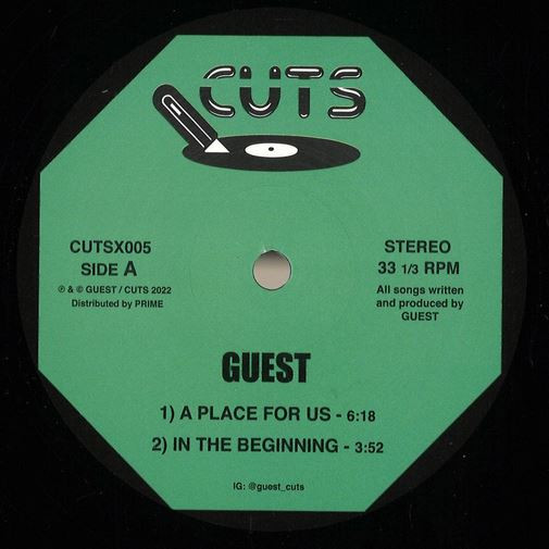 Guest - A Place For Us EP | Cuts (CUTSX005)