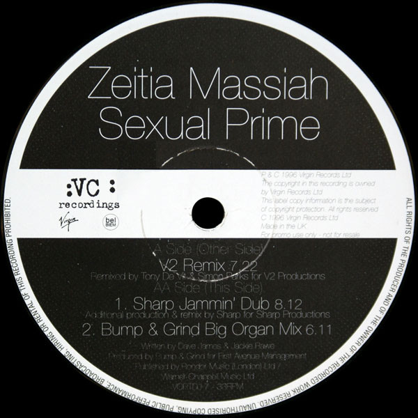 Zeitia Massiah - Sexual Prime | VC Recordings (VCRTDJ 7) - main Zeitia Massiah - Sexual Prime | VC Recordings (VCRTDJ 7) - main