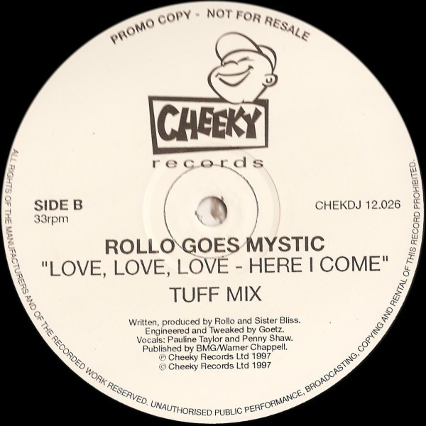 Rollo Goes Mystic - Love, Love, Love - Here I Come | Cheeky Records (CHEKDJ 12.026) - 2
