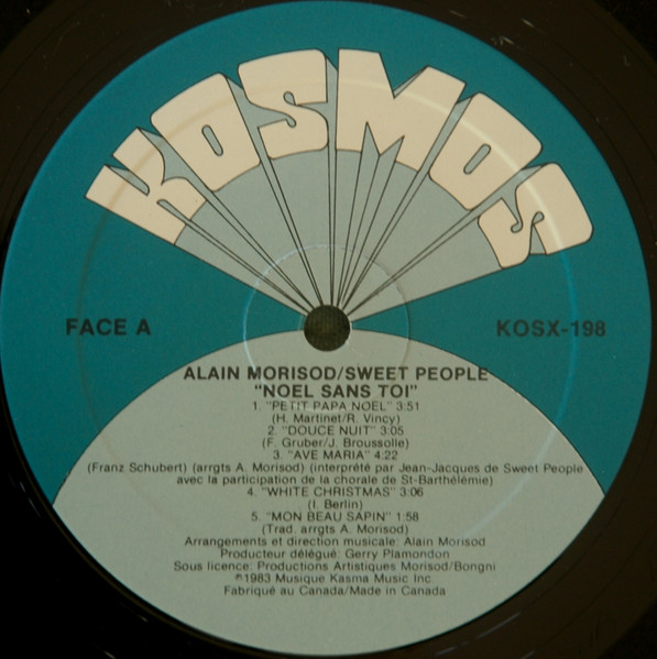 Alain Morisod , Sweet People - Noël Sans Toi [Vinyl] | Kosmos (KOSX-198) - 3