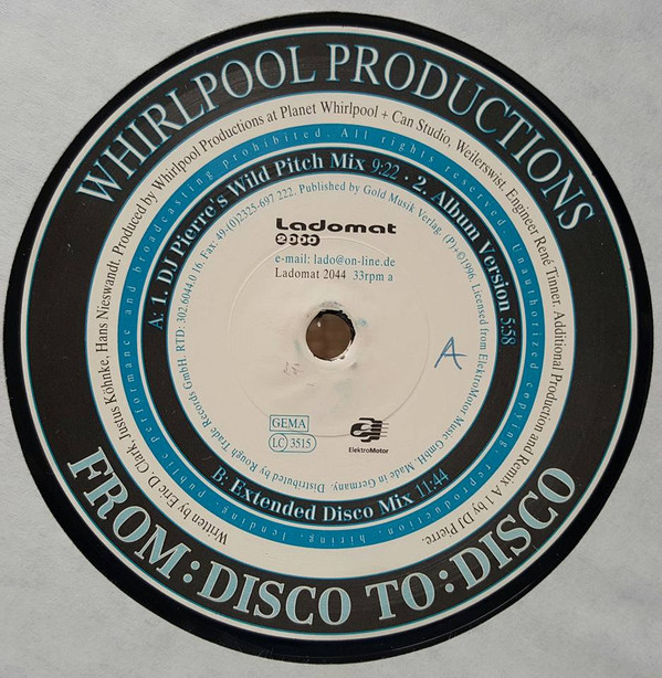 Whirlpool Productions - From: Disco To: Disco | Ladomat 2000 (Ladomat 2044)