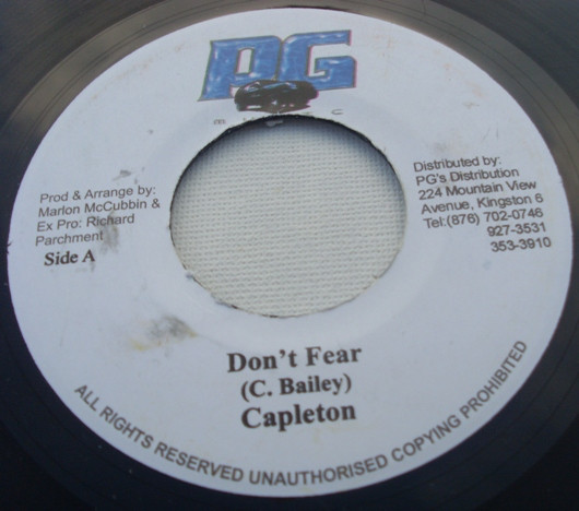 Capleton / Singer J & New Kidz - Don't Fear / Wine Yu Body | PG Music (gm015)