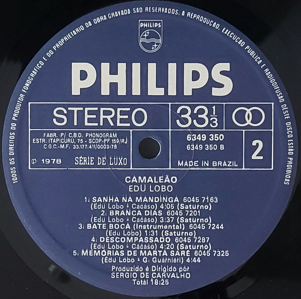 Edu Lobo - Camaleão | Philips (6349 350) - 4