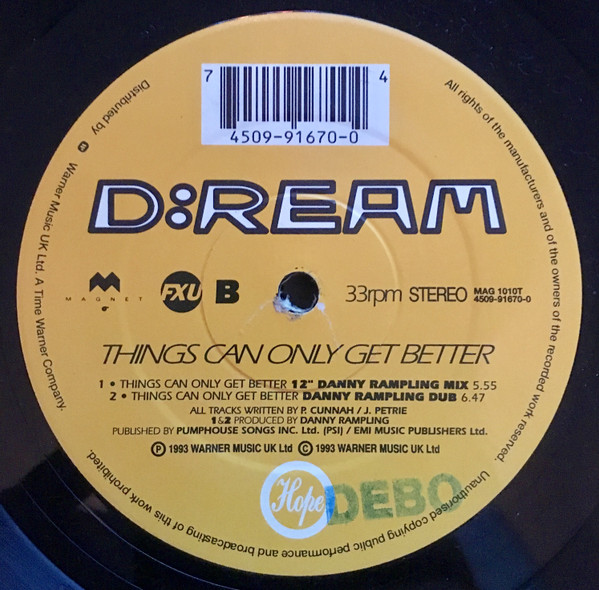 D:Ream - Things Can Only Get Better | Magnet (MAG 1010T) - 2
