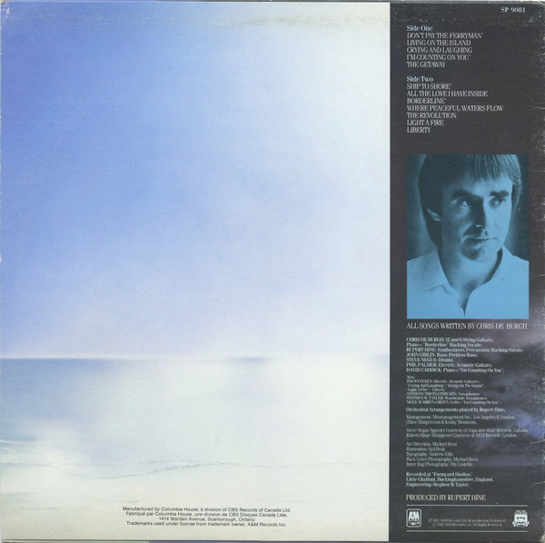 Chris de Burgh - The Getaway | A&M Records (SP 9081) - 2