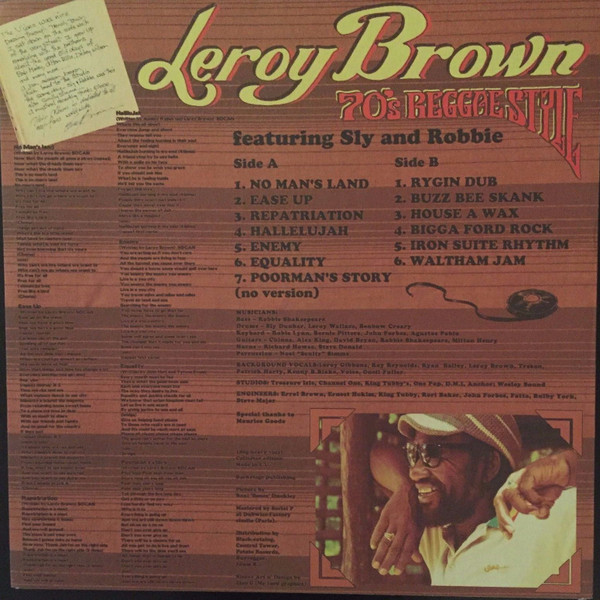 Leroy Brown - 70's Reggae Style | Caturna (CATLP003) - 2
