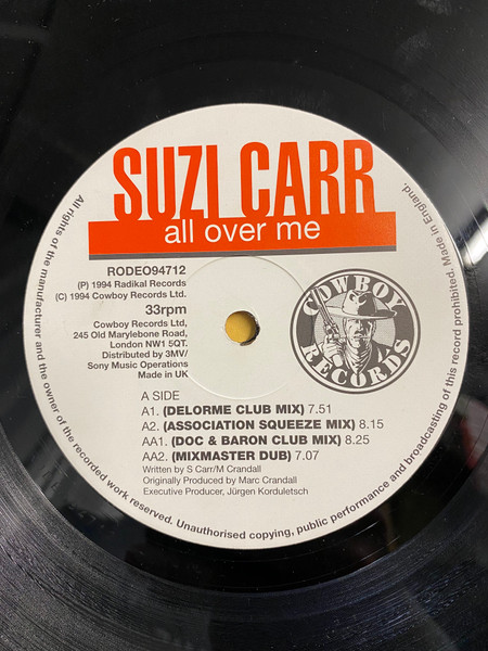 Suzi Carr - All Over Me | Cowboy Records (RODEO94712)