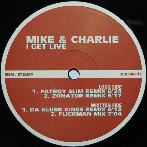 Mike & Charlie - I Get Live | Digi White (DIGI 044-12) - 3