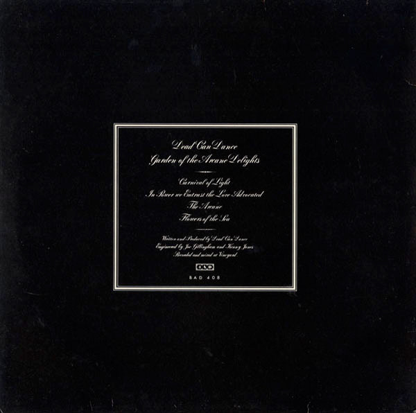 Dead Can Dance - Garden Of The Arcane Delights | 4AD (BAD 408) - 2