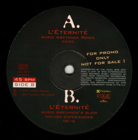 L'éternité - L'éternité (Remixes) | Logic Records (LOC 245)
