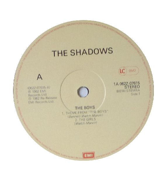 The Shadows - The Cliff Richard - The Shadows E.P. Collection Vol 6: The Boys | EMI (K 062 Z 07615) - 3