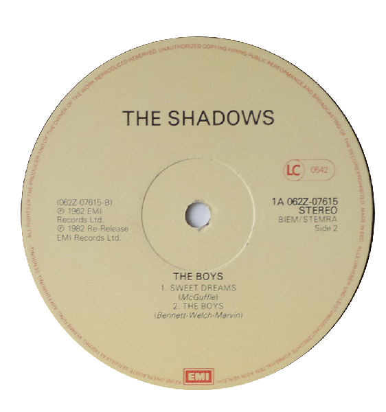 The Shadows - The Cliff Richard - The Shadows E.P. Collection Vol 6: The Boys | EMI (K 062 Z 07615) - 4