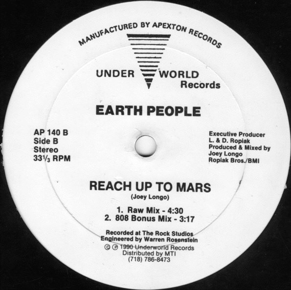 Earth People - Reach Up To Mars | Underworld Records (AP 140) - 2