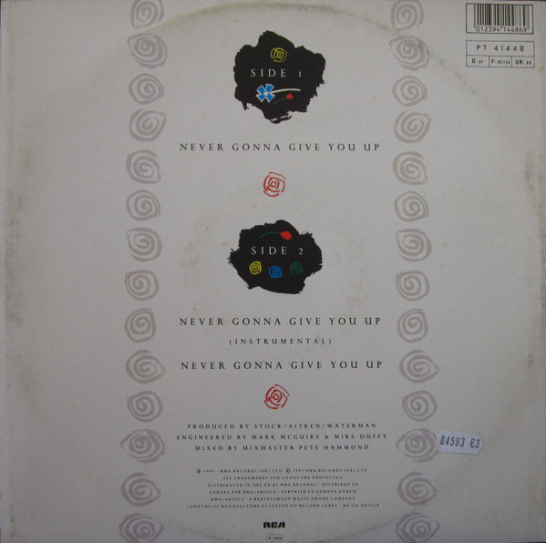 Rick Astley - Never Gonna Give You Up | RCA (PT 41448) - main