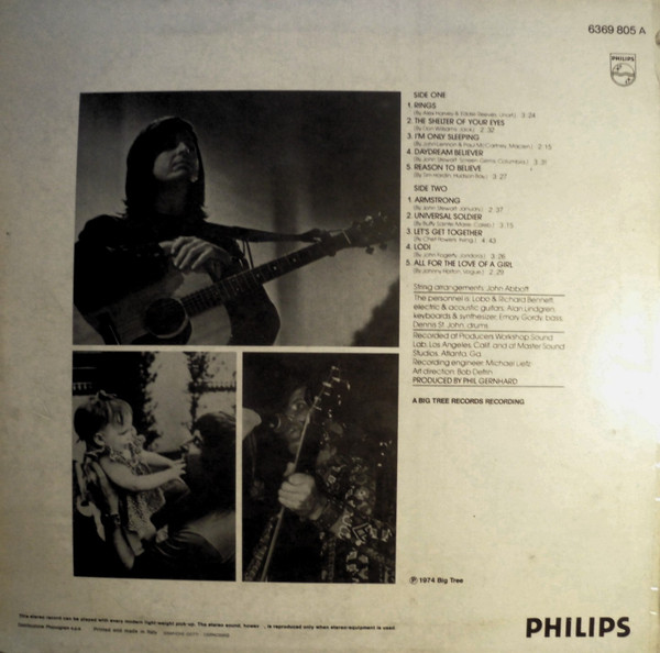 Lobo - Just A Singer | Philips (6369 805 A) - 2