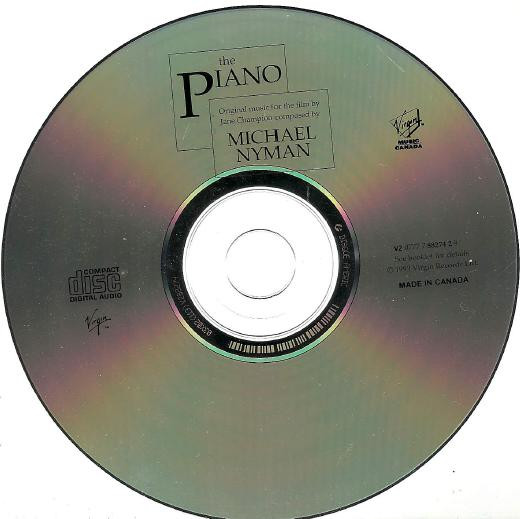 Michael Nyman - The Piano | Virgin Music Canada (V2 0777 7 88274 2 9)