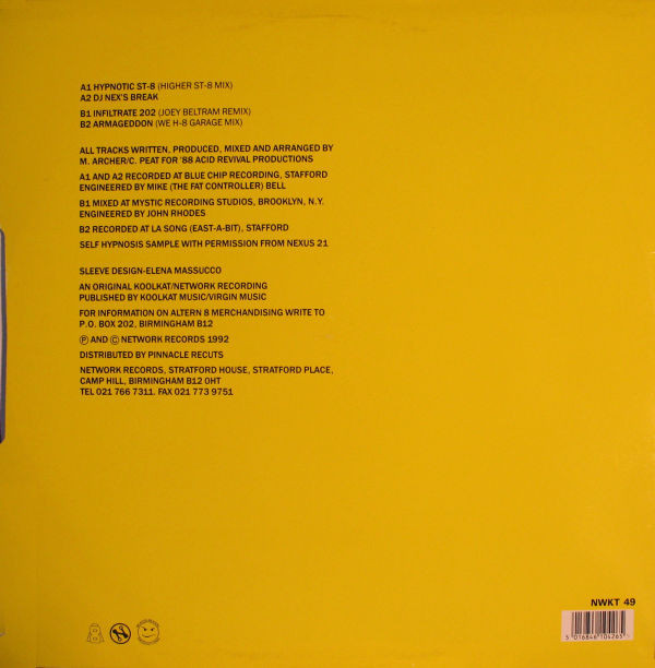 Altern 8 - Hypnotic St-8 | Network Records (NWKT 49) - 2