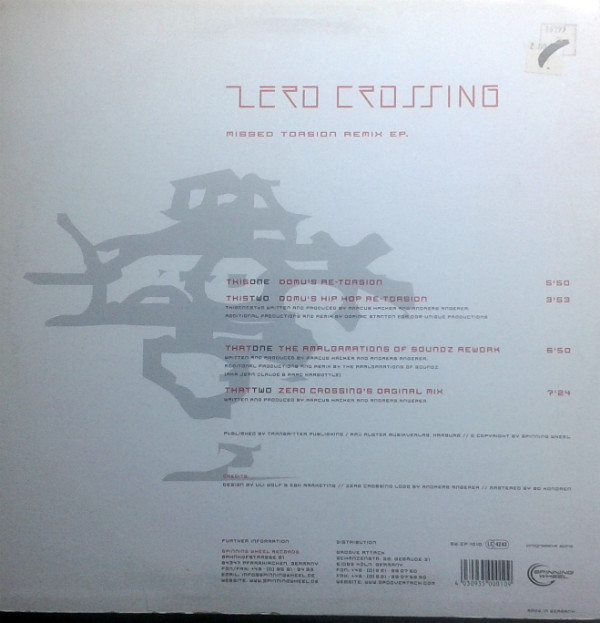 Zero Crossing - Missed Torsion Remix EP | Spinning Wheel Records (SW-EP-1010) - 2 Zero Crossing - Missed Torsion Remix EP | Spinning Wheel Records (SW-EP-1010) - 2