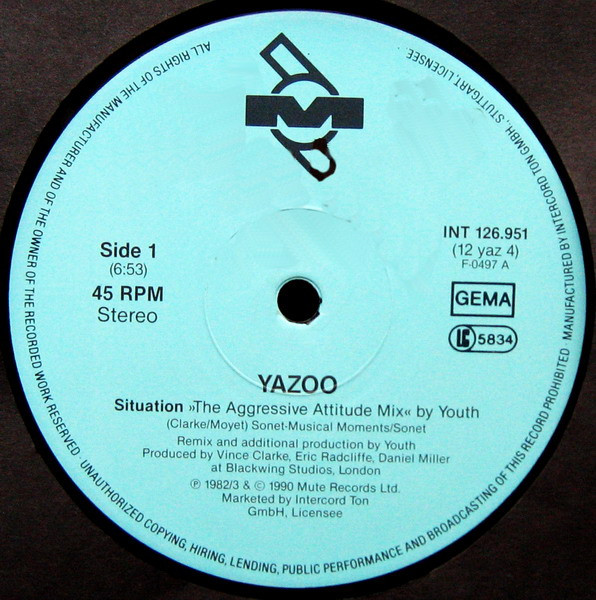 Yazoo - Situation (Remix) | Mute (INT 126.951) - 3