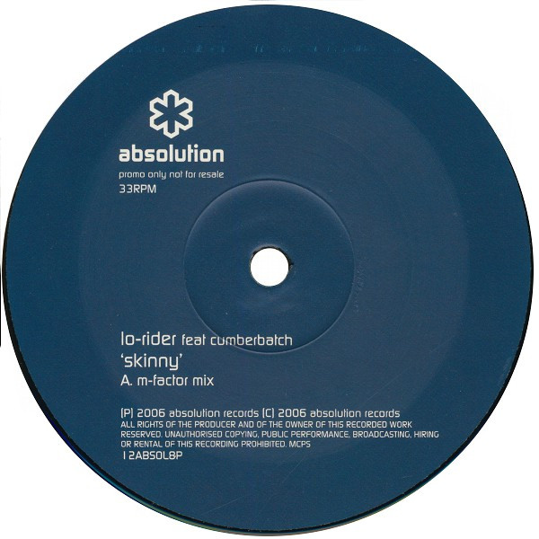 Lo-Rider Feat Paul Cumberbatch - Skinny | Absolution (12ABSOL8P) - main