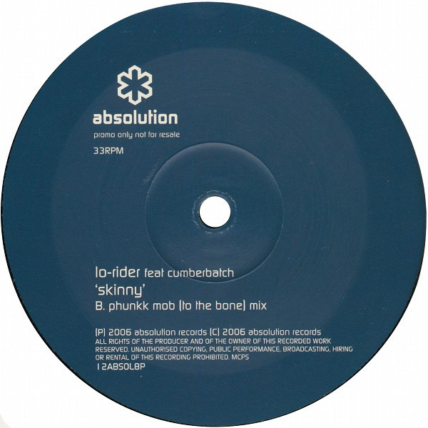Lo-Rider Feat Paul Cumberbatch - Skinny | Absolution (12ABSOL8P) - 2