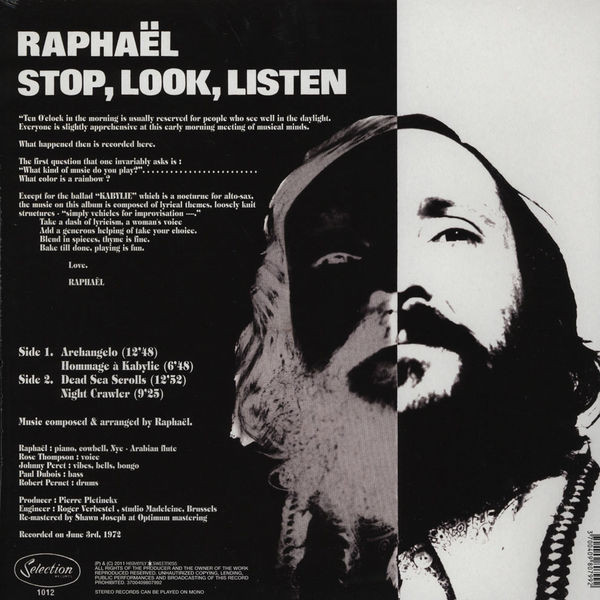 Phil Raphaël - Stop, Look, Listen | Heavenly Sweetness (HS043LP) - 2