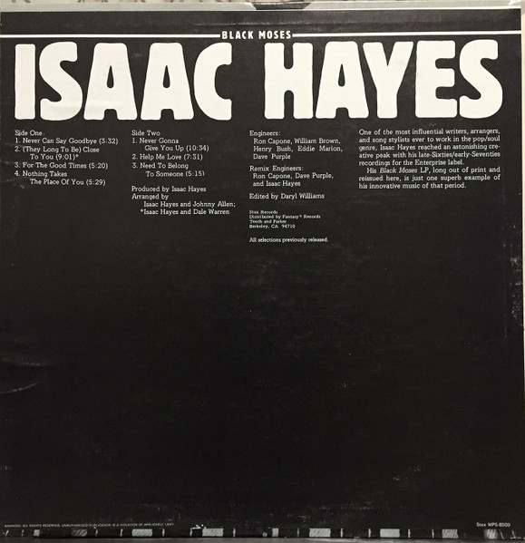 Isaac Hayes - Black Moses | Stax (MPS-8509) - 2 Isaac Hayes - Black Moses | Stax (MPS-8509) - 2