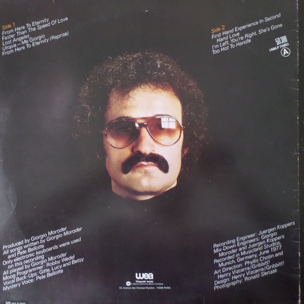Giorgio Moroder - From Here To Eternity | WEA Filipacchi Music (50 388) - 2