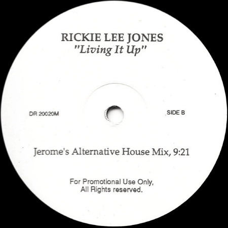 Rickie Lee Jones - Living It Up | Not On Label (DR 20020M) - 2