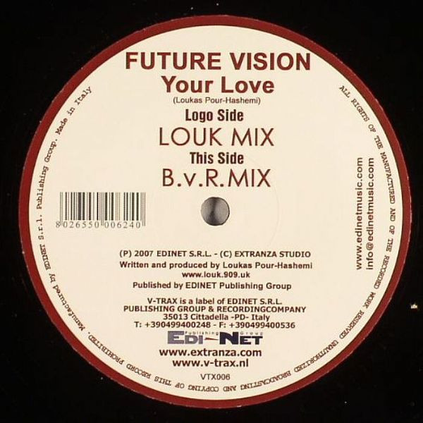 Future Vision - Your Love | V-Trax (VTX006) - 2