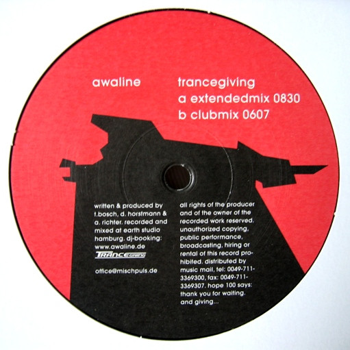 DJ Awaline - Trancegiving | Mischpuls Records (Misch002)